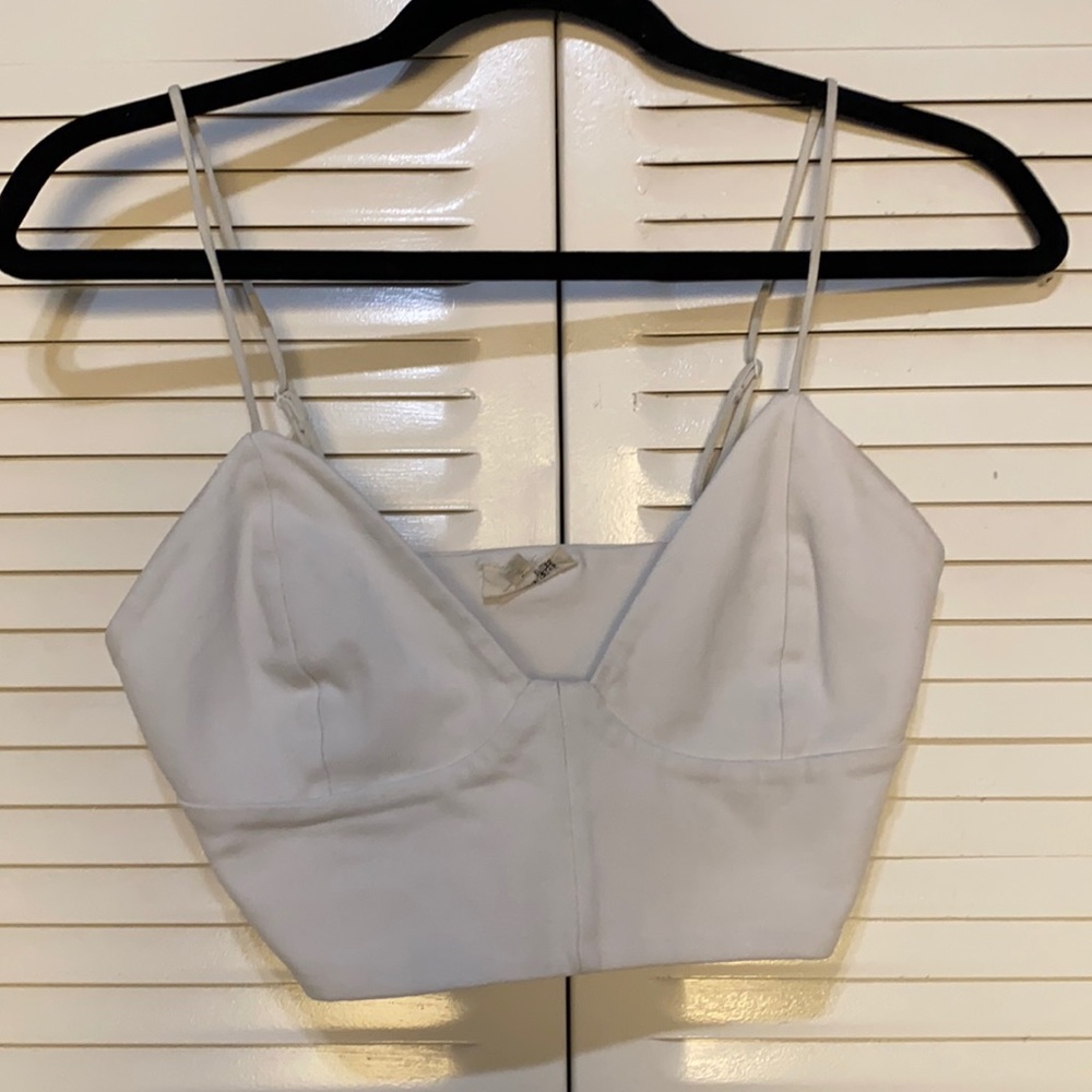 Wilfred Free White Bra Crop Top